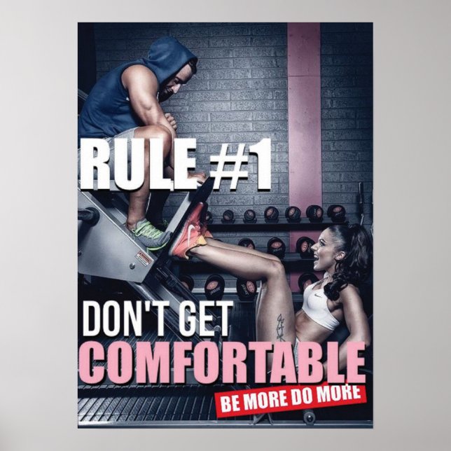 Workout Motivierend Poster (Vorne)