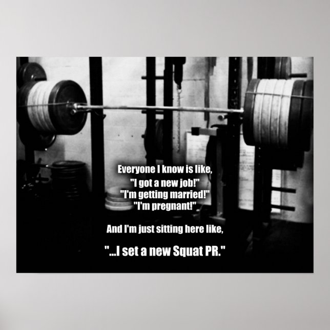 Workout Motivierend Poster (Vorne)