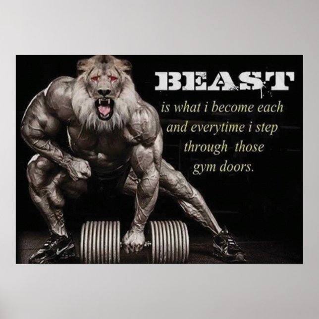 Workout Motivierend Poster (Vorne)