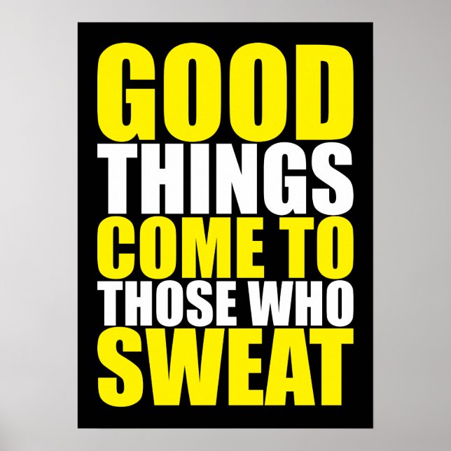 Workout Motivierend Poster (Vorne)
