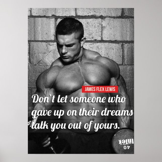 Workout Motivierend Poster (Vorne)