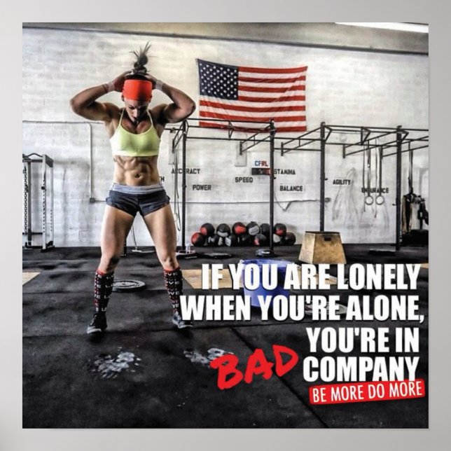 Workout Motivierend Poster (Vorne)