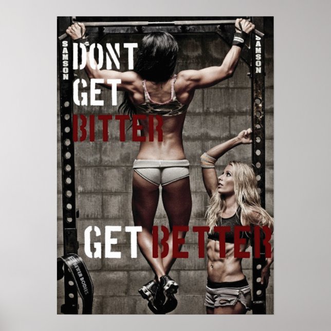 Workout Motivierend Poster (Vorne)