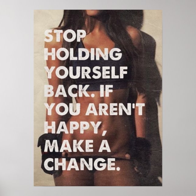 Workout Motivierend Poster (Vorne)