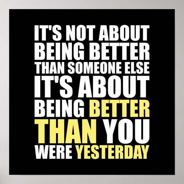 Workout Motivierend Poster (Vorne)