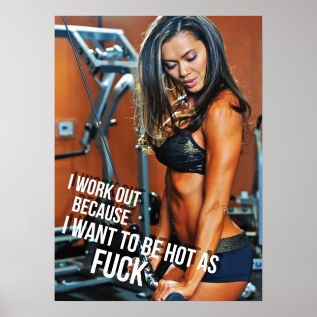 Workout Motivierend Poster (Vorne)