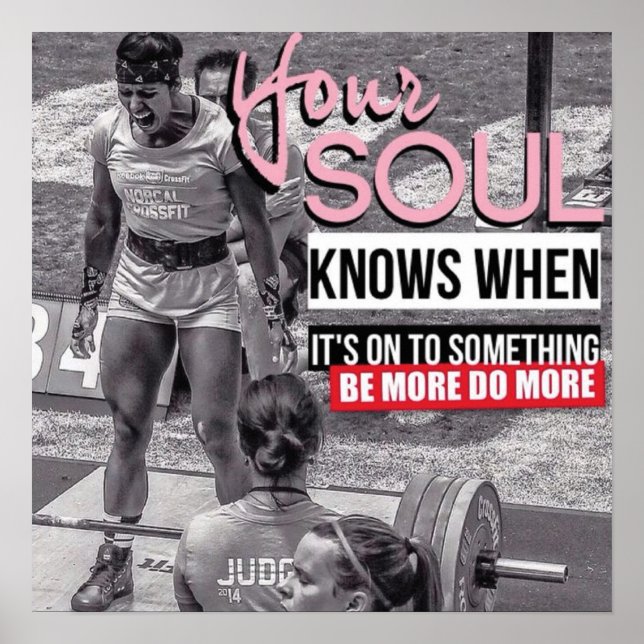 Workout Motivierend Poster (Vorne)