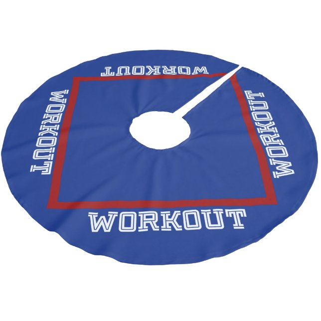 WORKOUT POLYESTER WEIHNACHTSBAUMDECKE (Schrägansicht)