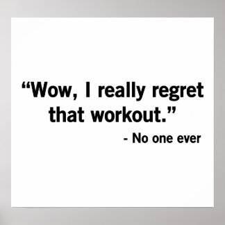 Workout-Regress Poster