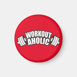 Workout-Spaß - Workoutaholic Magnet