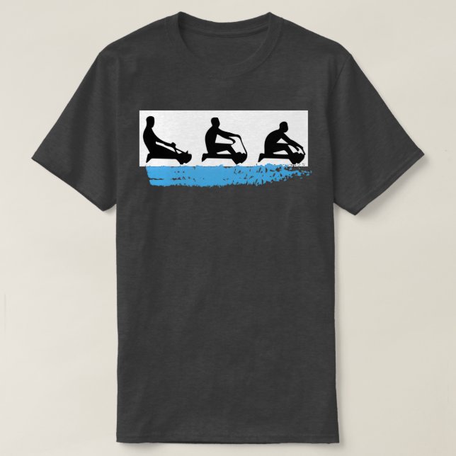 Workout Try Rowing's Rowing Machine Socks Serie So T-Shirt (Design vorne)