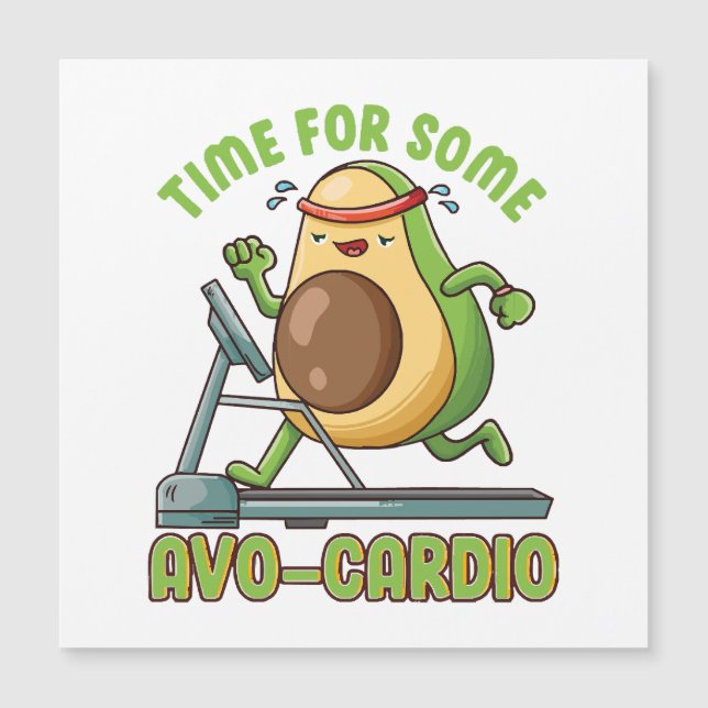 Workout Übung Funny Spaß Redewendungen Zitate Magnetkarte (Vorderseite)