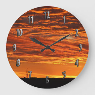 Workover-Anlage an der Sonnenuntergang-Uhr (mit Große Wanduhr