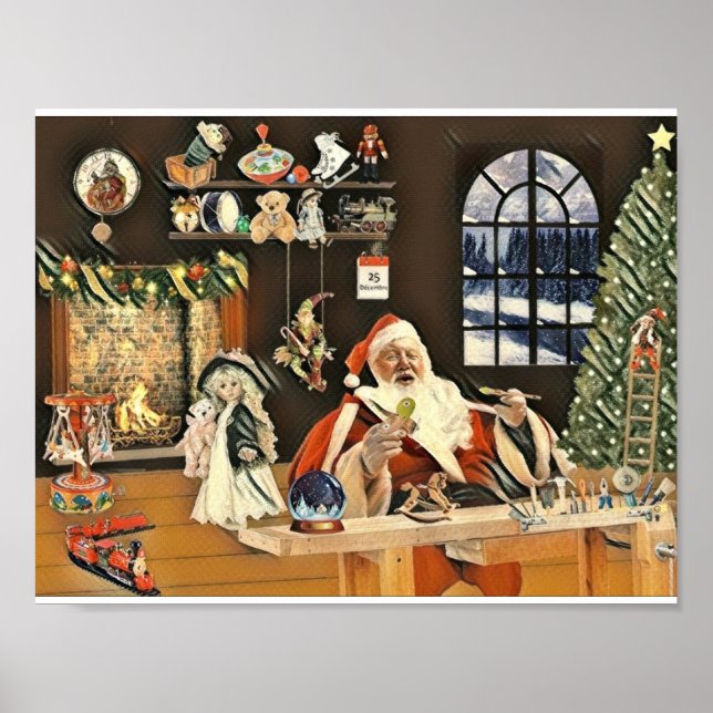 Workshop im Santa's House Picasso Art Poster (Vorne)