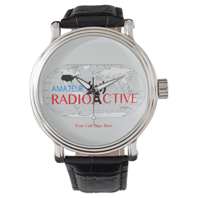 World Amateur Radio Active Armbanduhr (Vorderseite)