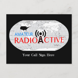 World Amateur Radio Active Postkarte