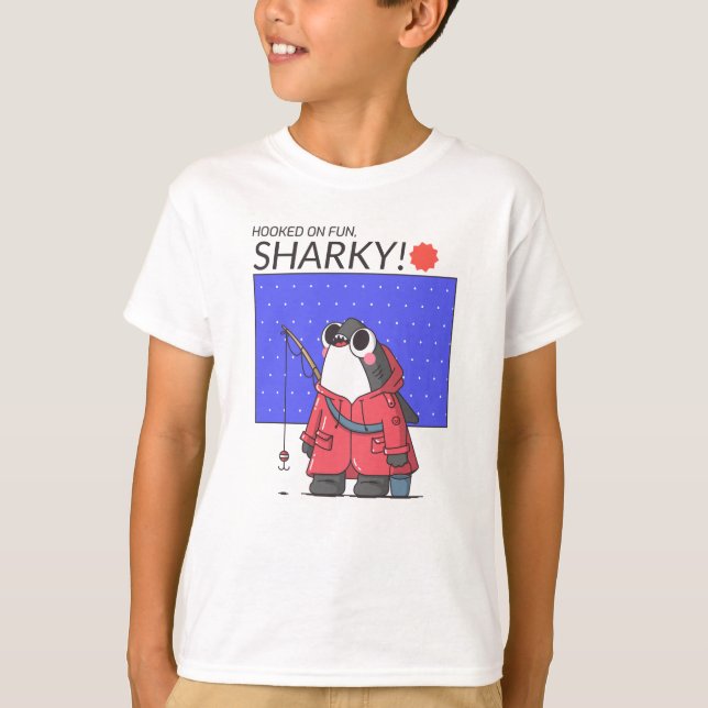World Animal Day - Hookon Fun Sharky T-Shirt (Vorderseite)
