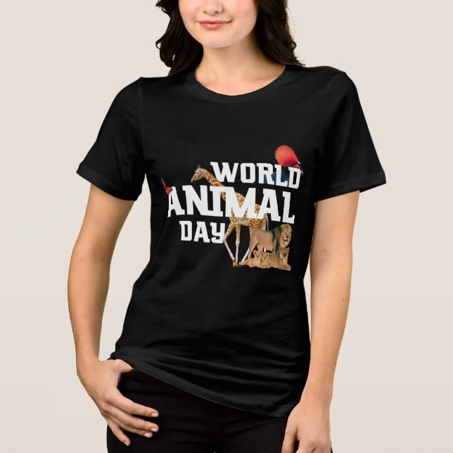 World Animal Day Tshirt (Vorderseite)