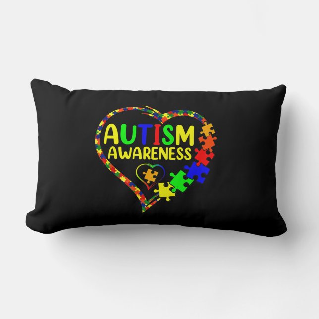 World Autism Awareness 2 April 2022 Shirt Autism C Lendenkissen (Vorderseite)