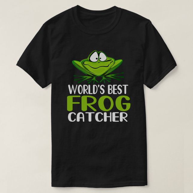 World Best Frog Catcher - Geschenk für Froschjäger T-Shirt (Design vorne)