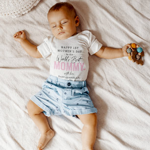 'World Best Mommy' 1. Mother's Day Keepake Baby Baby Strampler