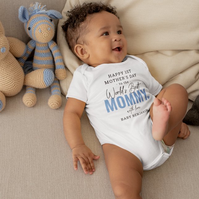 'World Best Mommy' 1. Mother's Day Keepake Baby Baby Strampler (Von Creator hochgeladen)