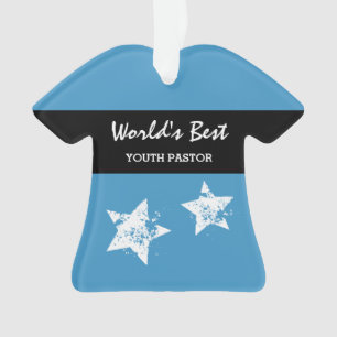 World Best YOUTH PASTOR Blue avec Star A01