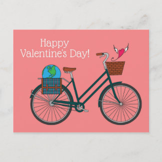 World Bike Happy Valentine's_Blush Postkarte
