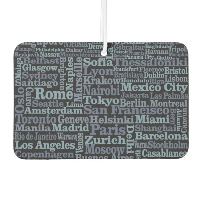 World Cities Auto Lufterfrischer (Vorderseite)