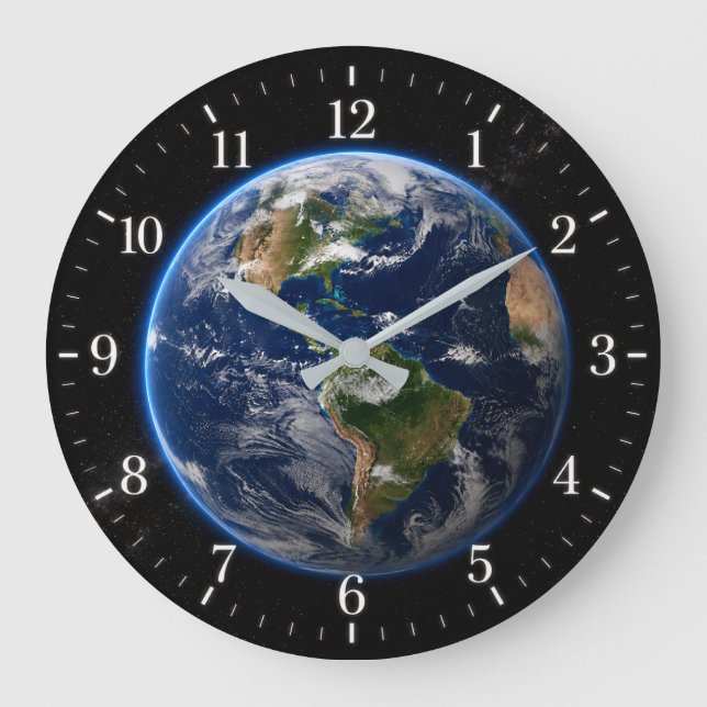 World Clock – 2026 Version Große Wanduhr (Vorderseite)