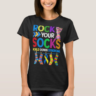 World Down Syndrom Day Rock Your Socks Awareness T-Shirt