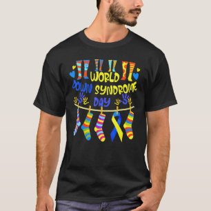 World Down Syndrom Day Rock Your Socks Awareness T-Shirt
