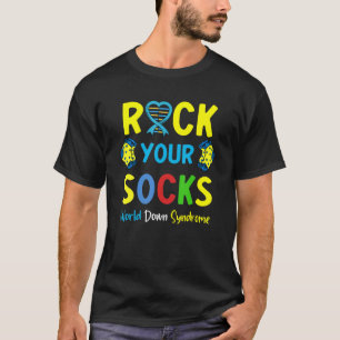 World Down Syndrom Day Rock Your Socks Awareness T-Shirt