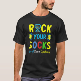 World Down Syndrom Day Rock Your Socks Awareness T-Shirt