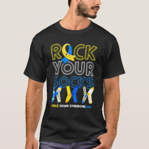 World Down Syndrom Day Rock Your Socks Awareness T-Shirt