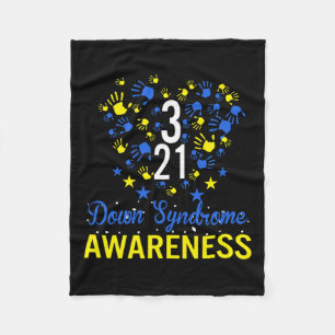 World Down Syndrome Awareness Costume März 21 Gif Fleecedecke