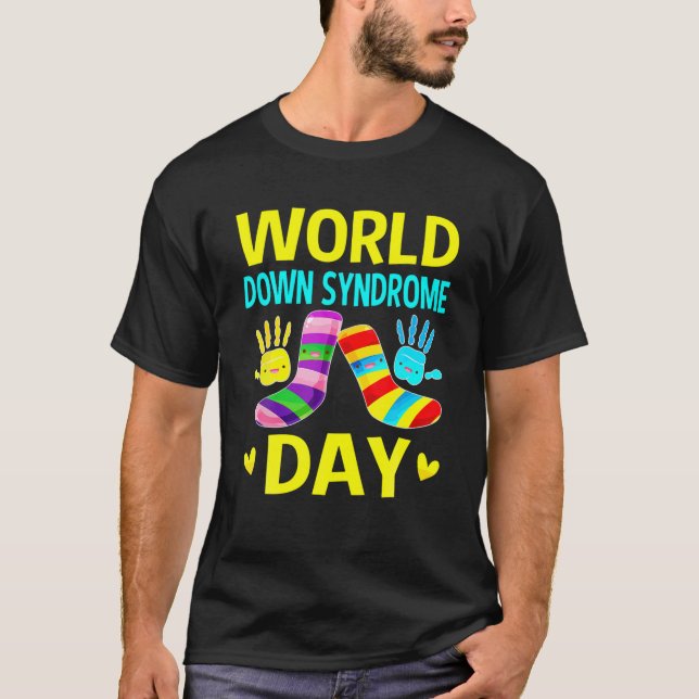 World Down Syndrome Day Awareness Socks 21 März K T-Shirt (Vorderseite)