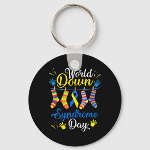 World Down Syndrome Day Awareness Socks 21 März Schlüsselanhänger