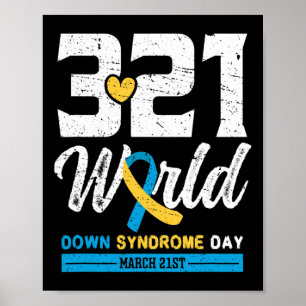 World Down Syndrome Day März 21. - Down Syndrom Poster