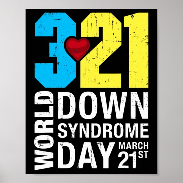 World Down Syndrome Day März 21. Poster (Vorne)