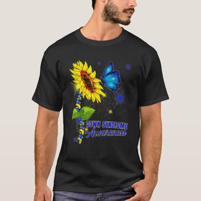 World Down Syndrome Day Rock Your Socks T21 Awaren T-Shirt (Vorderseite)
