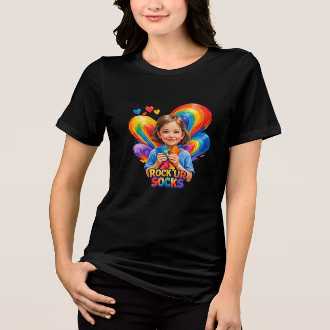 World Down Syndrome Day Tri-Blend Shirt (Vorderseite)