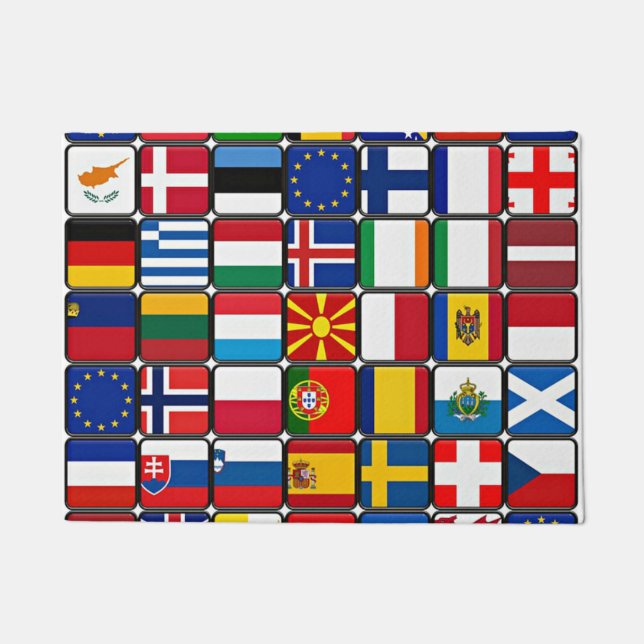 World Flags Collection, international Fußmatte (Vorderseite)