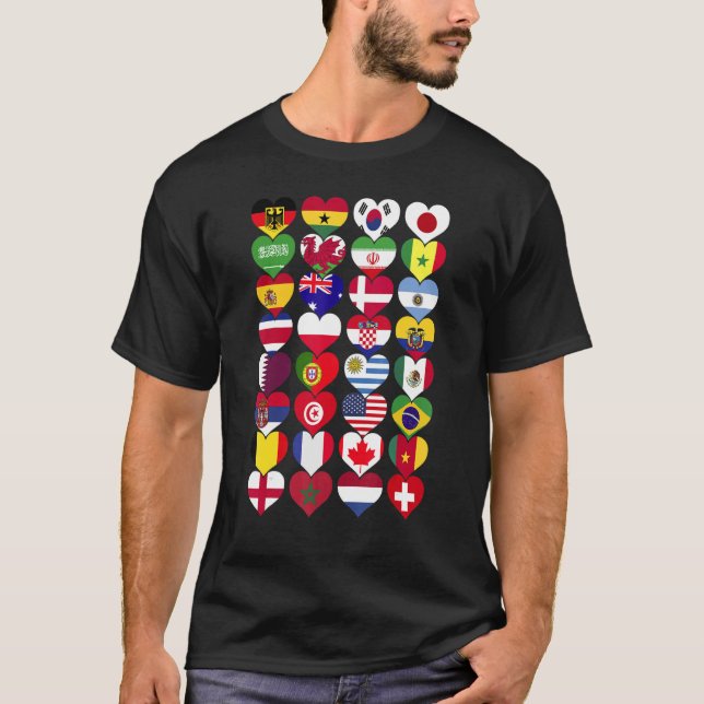 World Flags  Countries of the World International T-Shirt (Vorderseite)