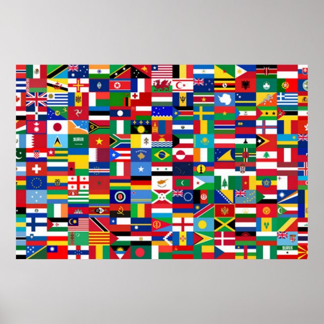 World Flags Poster (Vorne)