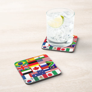 World Flags Untersetzer