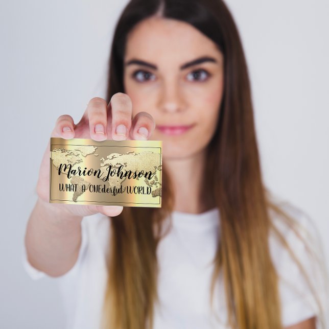 World Globe Carte Agence de Voyage Gold Rose Gold  (Créateur téléchargé)