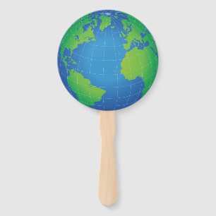 World Globe Map Fächer