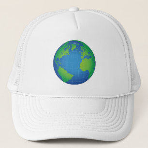 World Globe Map Truckerkappe