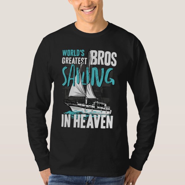 World Greatest Bros Sailing in Heaven Cousin Famil T-Shirt (Vorderseite)